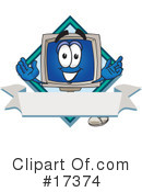Computer Character Clipart #17374 by Mascot Junction