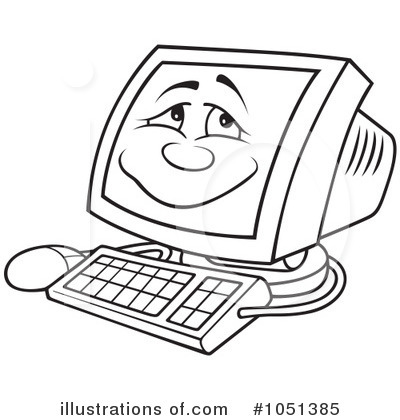 Royalty-Free (RF) Computer Clipart Illustration by dero - Stock Sample #1051385