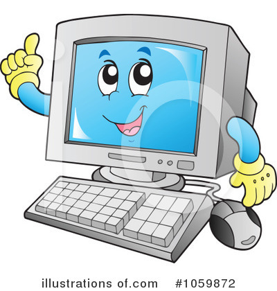 Royalty-Free (RF) Computer Clipart Illustration by visekart - Stock Sample #1059872