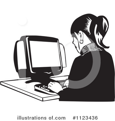 Computers Clipart #1123436 by David Rey