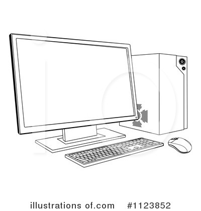 Royalty-Free (RF) Computer Clipart Illustration by AtStockIllustration - Stock Sample #1123852