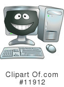 Computer Clipart #11912 by AtStockIllustration