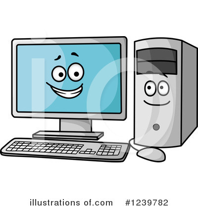 Computer Screen Clipart #1239782 by Vector Tradition SM