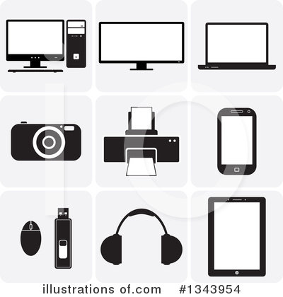 Electronics Clipart #1343954 by ColorMagic