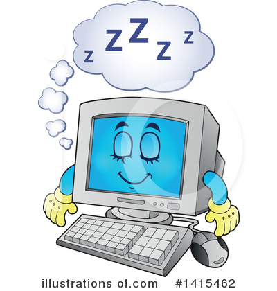Royalty-Free (RF) Computer Clipart Illustration by visekart - Stock Sample #1415462