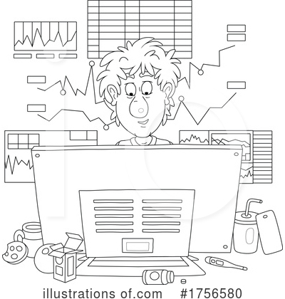 Royalty-Free (RF) Computer Clipart Illustration by Alex Bannykh - Stock Sample #1756580