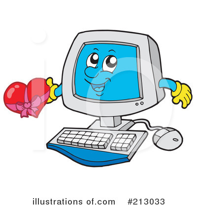 Royalty-Free (RF) Computer Clipart Illustration by visekart - Stock Sample #213033