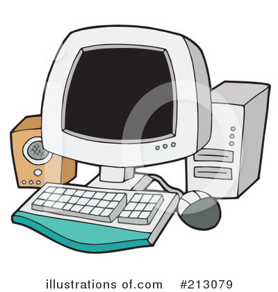 Royalty-Free (RF) Computer Clipart Illustration by visekart - Stock Sample #213079