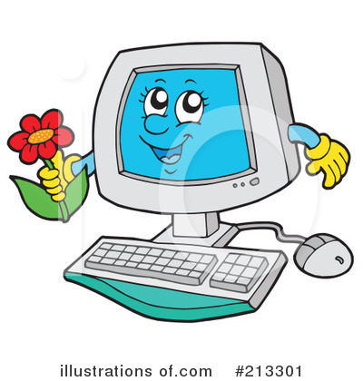 Royalty-Free (RF) Computer Clipart Illustration by visekart - Stock Sample #213301