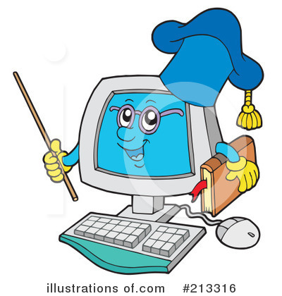 Royalty-Free (RF) Computer Clipart Illustration by visekart - Stock Sample #213316