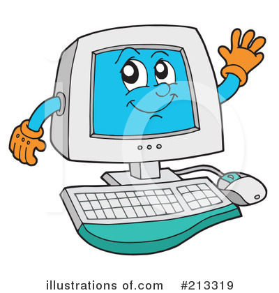Royalty-Free (RF) Computer Clipart Illustration by visekart - Stock Sample #213319