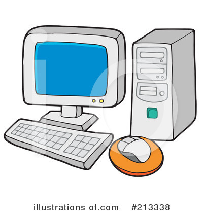 Royalty-Free (RF) Computer Clipart Illustration by visekart - Stock Sample #213338