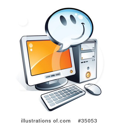 Computer Clipart #35053 by beboy