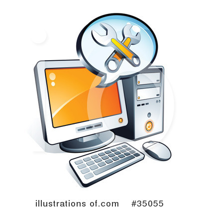 Computer Clipart #35055 by beboy