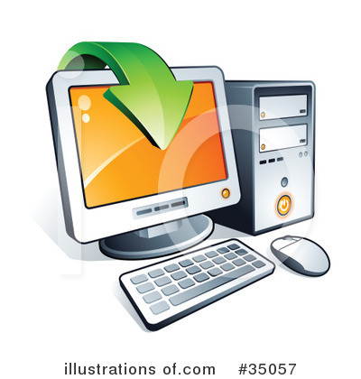 Desktop Computer Clipart #35057 by beboy