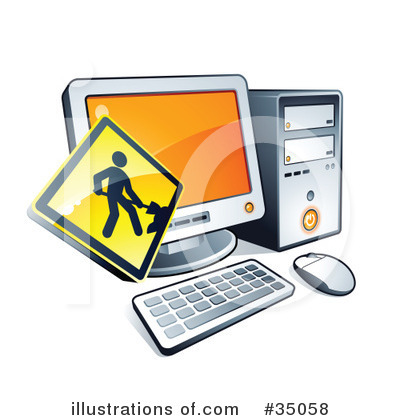 Computer Clipart #35058 by beboy