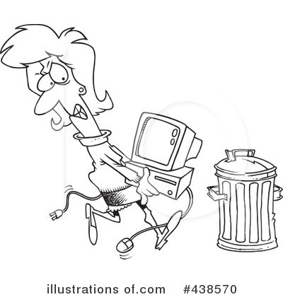 Royalty-Free (RF) Computer Clipart Illustration by toonaday - Stock Sample #438570