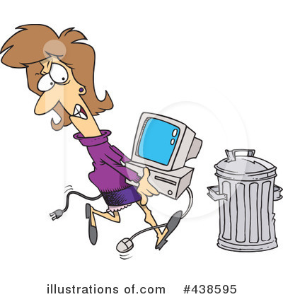 Royalty-Free (RF) Computer Clipart Illustration by toonaday - Stock Sample #438595
