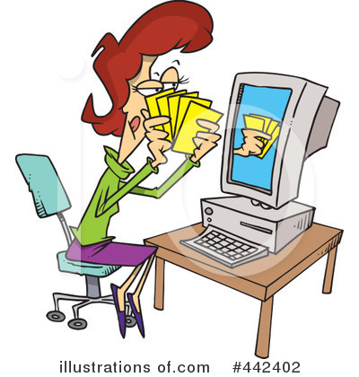 Free Computer Clipart on Royalty Free  Rf  Computer Clipart Illustration By Ron Leishman
