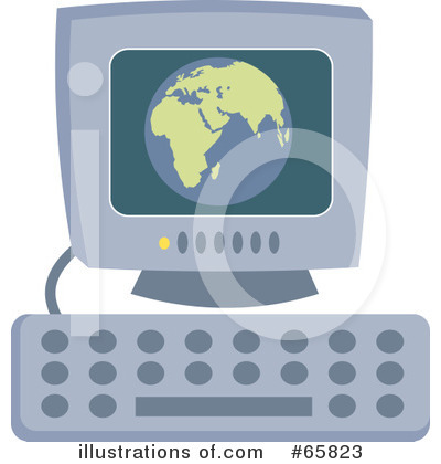 Royalty-Free (RF) Computer Clipart Illustration by Prawny - Stock Sample #65823