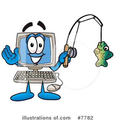 Royalty-Free (RF) Computer Clipart Illustration by Mascot Junction - Stock Sample #7782