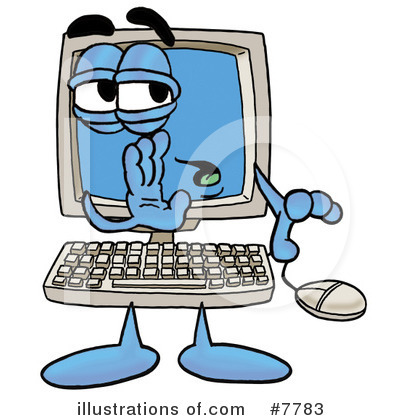 Royalty-Free (RF) Computer Clipart Illustration by Mascot Junction - Stock Sample #7783