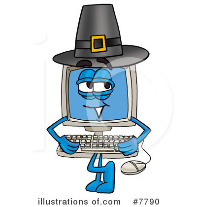 Royalty-Free (RF) Computer Clipart Illustration by Mascot Junction - Stock Sample #7790