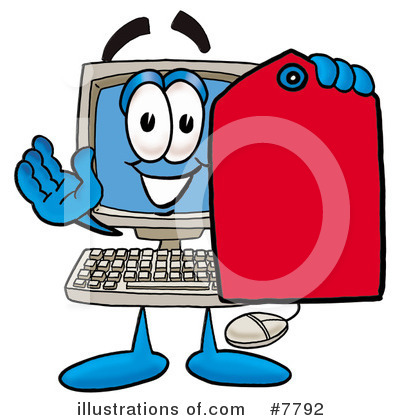 Royalty-Free (RF) Computer Clipart Illustration by Mascot Junction - Stock Sample #7792