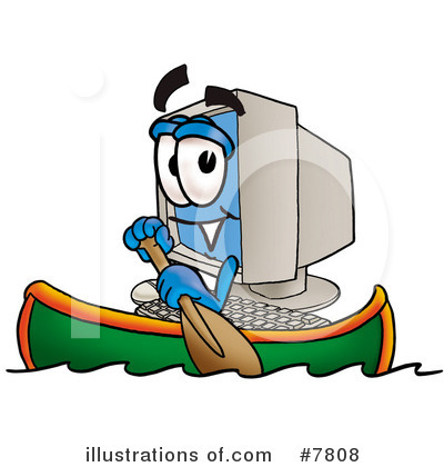 Royalty-Free (RF) Computer Clipart Illustration by Mascot Junction - Stock Sample #7808