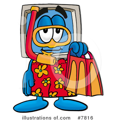Royalty-Free (RF) Computer Clipart Illustration by Mascot Junction - Stock Sample #7816