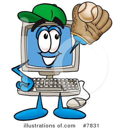 Royalty-Free (RF) Computer Clipart Illustration by Mascot Junction - Stock Sample #7831