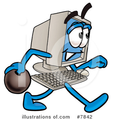 Royalty-Free (RF) Computer Clipart Illustration by Mascot Junction - Stock Sample #7842