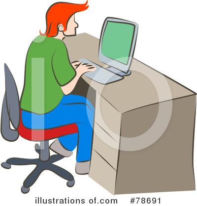 Royalty-Free (RF) Computer Clipart Illustration by Prawny - Stock Sample #78691