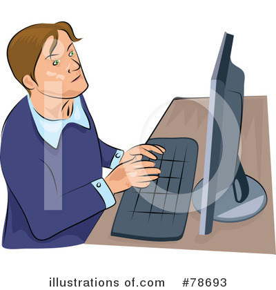 Royalty-Free (RF) Computer Clipart Illustration by Prawny - Stock Sample #78693