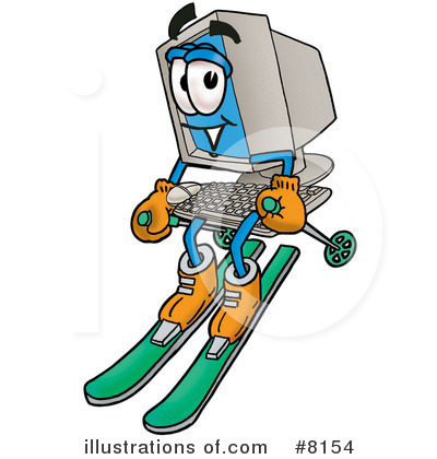Royalty-Free (RF) Computer Clipart Illustration by Mascot Junction - Stock Sample #8154