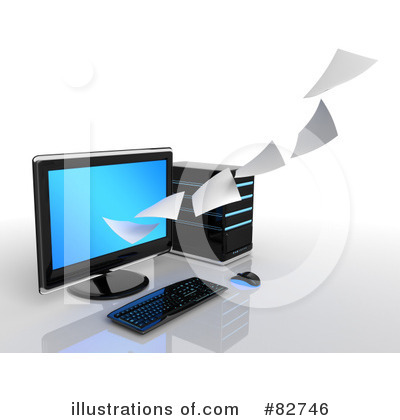 Royalty-Free (RF) Computer Clipart Illustration by Tonis Pan - Stock Sample #82746