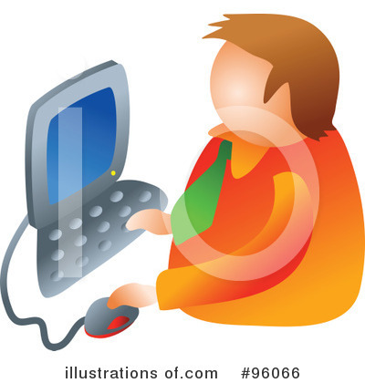 Royalty-Free (RF) Computer Clipart Illustration by Prawny - Stock Sample #96066