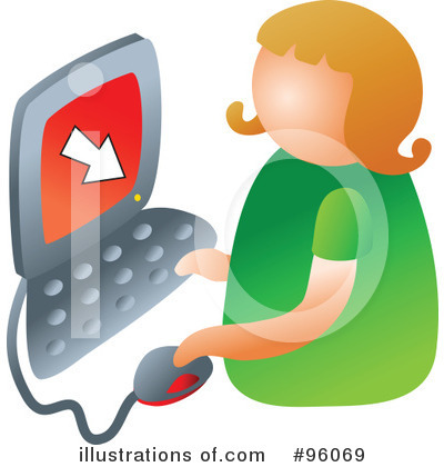 Royalty-Free (RF) Computer Clipart Illustration by Prawny - Stock Sample #96069
