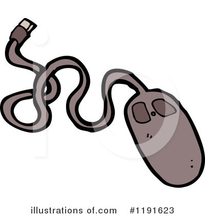 Royalty-Free (RF) Computer Mouse Clipart Illustration by lineartestpilot - Stock Sample #1191623
