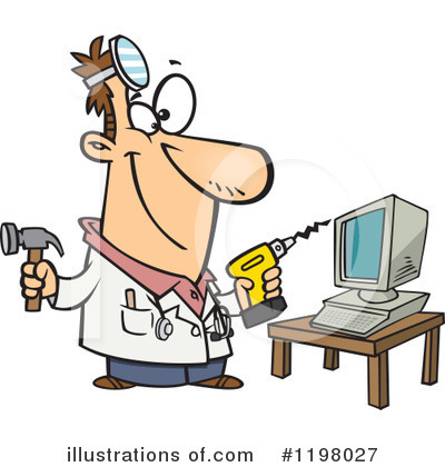 Computer Clipart #1198027 by toonaday