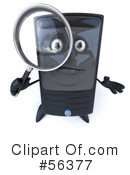 Computer Tower Character Clipart #56377 by Julos