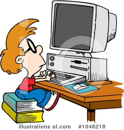 Royalty-Free (RF) Computers Clipart Illustration by toonaday - Stock Sample #1046218