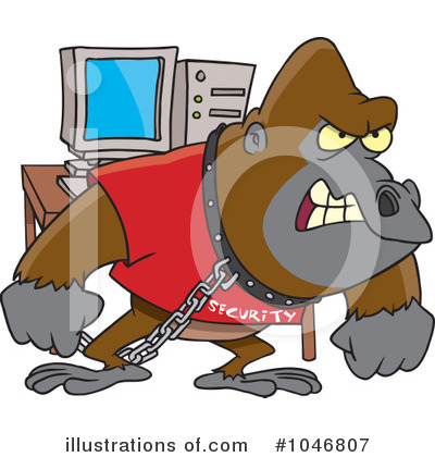 Gorilla Clipart #1046807 by toonaday