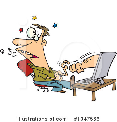 Royalty-Free (RF) Computers Clipart Illustration by toonaday - Stock Sample #1047566