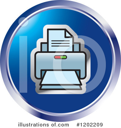 Printer Clipart #1202209 by Lal Perera