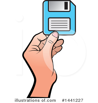 Floppy Disk Clipart #1441227 by Lal Perera