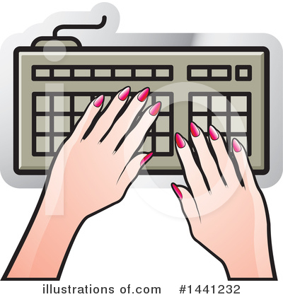 Computer Keyboard Clipart #1441232 by Lal Perera