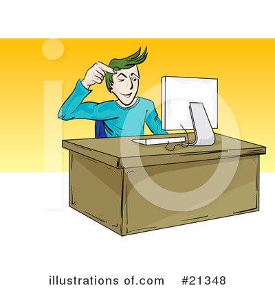 Royalty-Free (RF) Computers Clipart Illustration by Paulo Resende - Stock Sample #21348