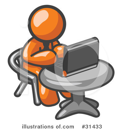 Orange Character Clipart #31433 by Leo Blanchette