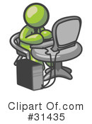 Computers Clipart #31435 by Leo Blanchette
